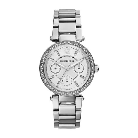 michael kors parker mini silber|Mini Parker Pavé Silver.